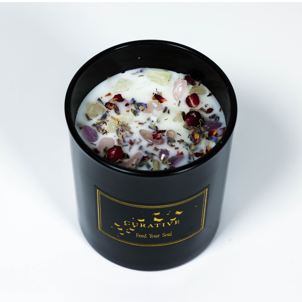 Crystal Lavender Candle